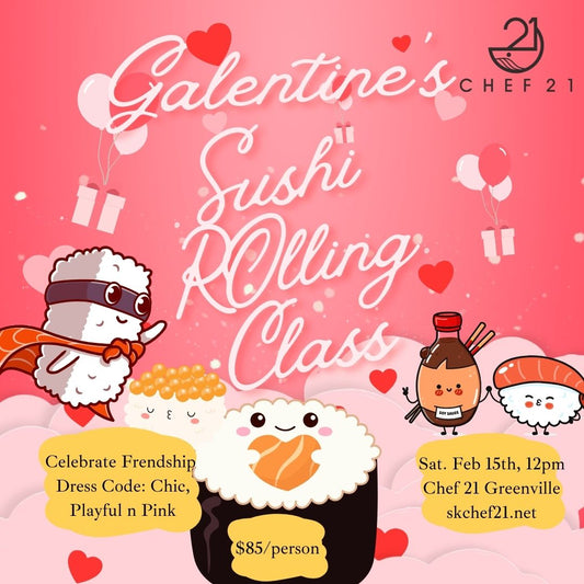 Galentine's Sushi Rolling Classes